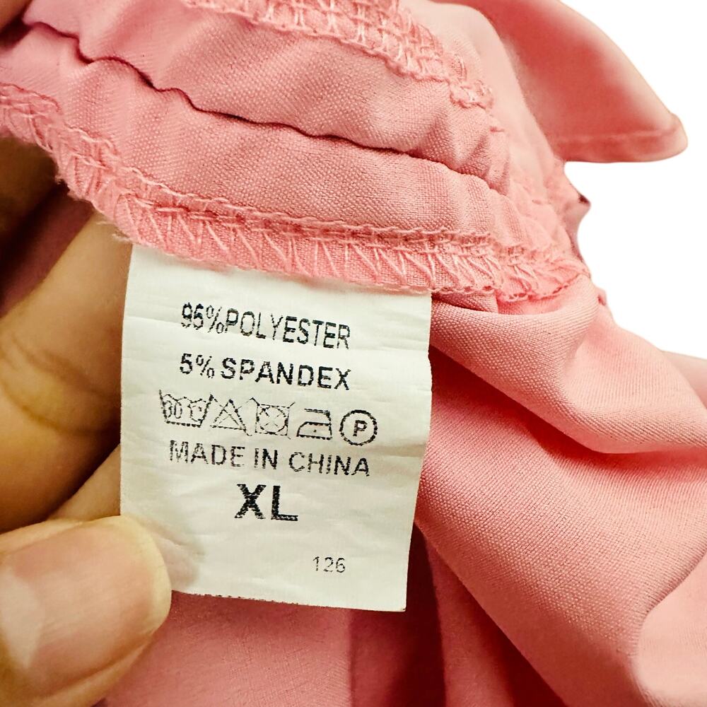 Pink Button Up Shirt Dress - Picture 6 of 6